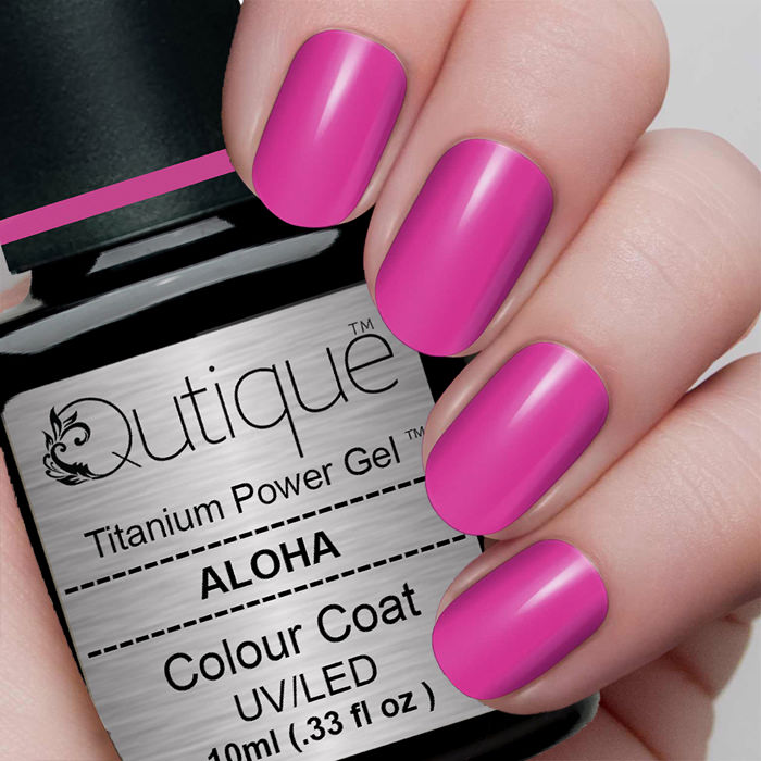 Gel Nail Polish -Aloha (pink shimmer) -HEMA Free