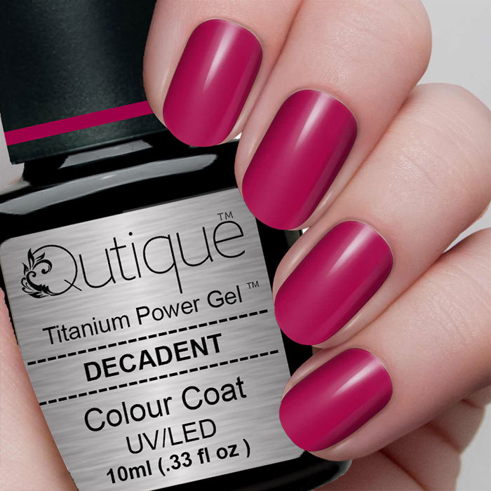 Gel Nail Polish -Decadent (bright red metallic) -HEMA Free