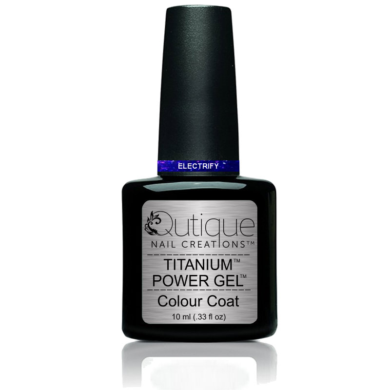 Gel Nail Polish Glitter Gel -Electrify (dark blue) -HEMA Free - Image 3