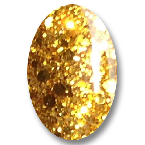 Gel Nail Polish Glitter Gel -Enchantment (gold) -HEMA Free - Image 3