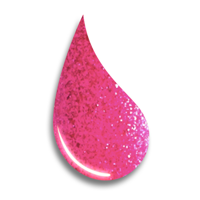 Gel Nail Polish Glitter Gel -Fantasy (bright pink) -HEMA Free - Image 2