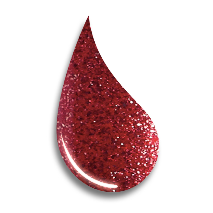 Gel Nail Polish Glitter Gel -Forbidden (red pink) -HEMA Free - Image 2