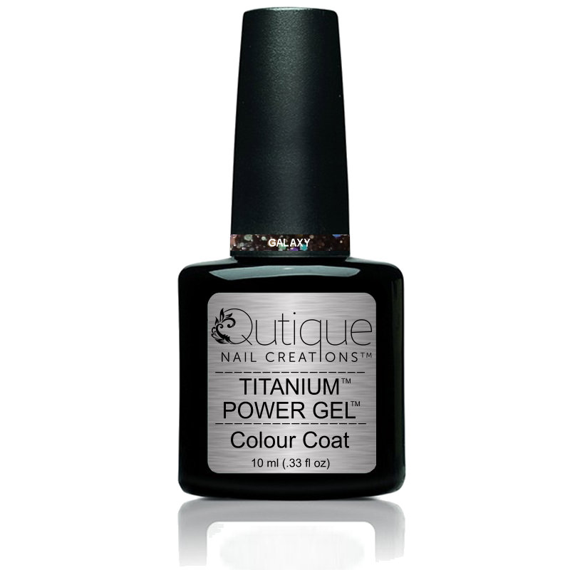 Gel Nail Polish Glitter Gel -Galaxy (black brown) -HEMA Free - Image 3