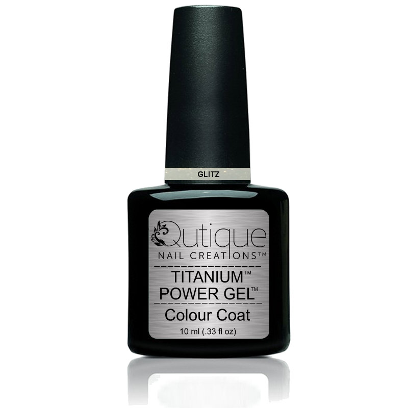 Gel Nail Polish -Glitz (clear gold shimmer) -HEMA Free - Image 2