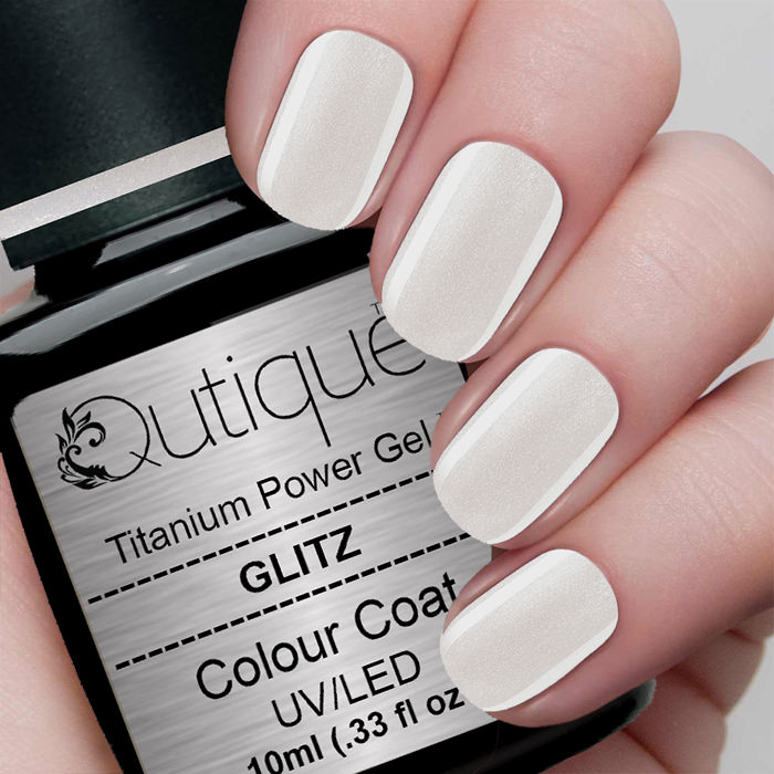 Gel Nail Polish -Glitz (clear gold shimmer) -HEMA Free