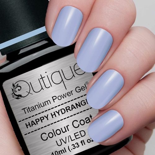 Gel Nail Polish Happy Hydrangea Egg Shell Light Blue Hema Free Qutique