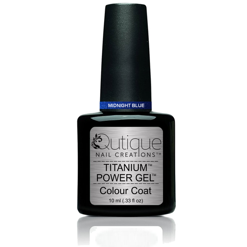 Gel Nail Polish -Midnight Blue (dark navy blue shimmer) -HEMA Free - Image 2