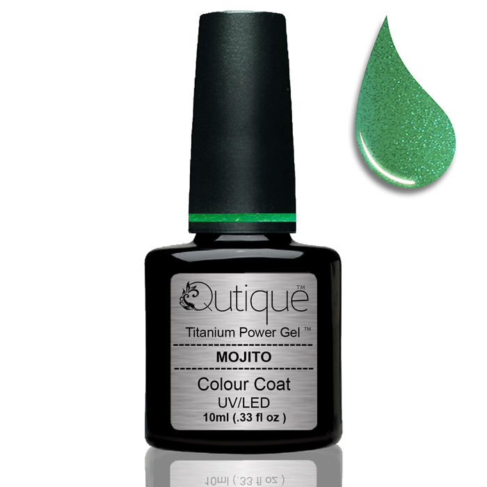 Gel Nail Polish Glitter Gel -Mojito (green) -HEMA Free