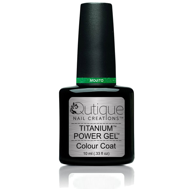 Gel Nail Polish Glitter Gel -Mojito (green) -HEMA Free - Image 3