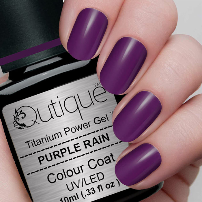 Gel Nail Polish -Purple Rain (silvery lilac shimmer) -HEMA Free