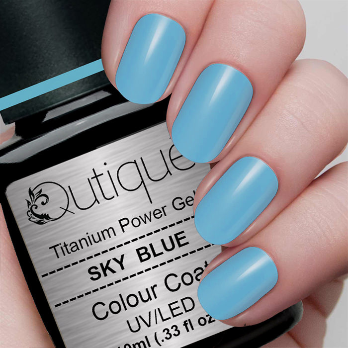 Sky Blue Nail Polish Wraps - No drying time, no mess! | Personail