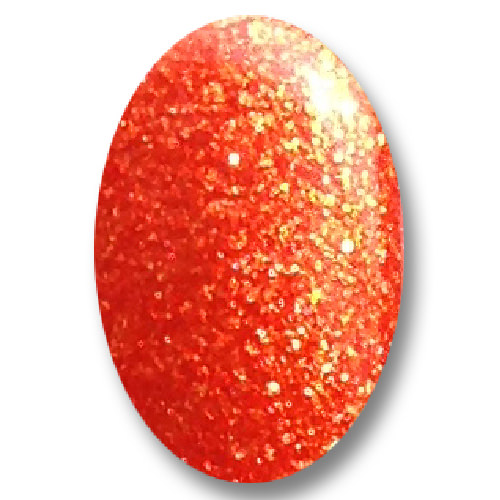 Gel Nail Polish Glitter Gel -Sunset (orange) -HEMA Free - Image 3