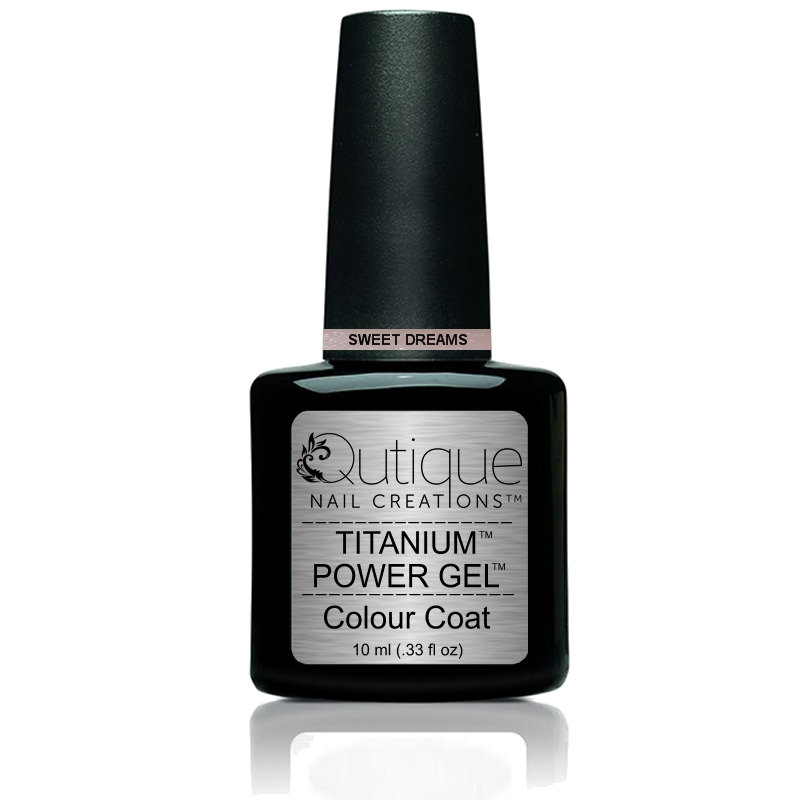 Gel Nail Polish -Sweet Dreams (pale pink glitter) -HEMA Free - Image 2