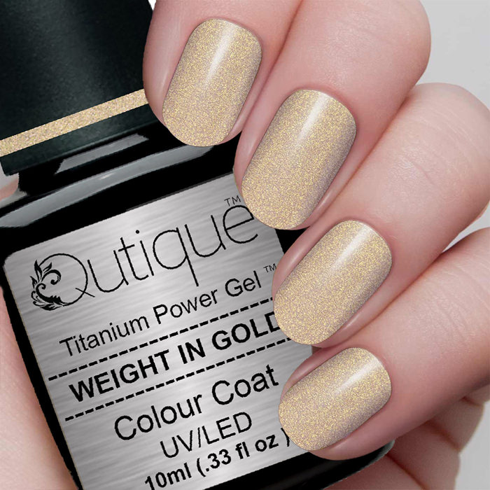 Gel Nail Polish -Weight In Gold (gold shimmer) -HEMA Free