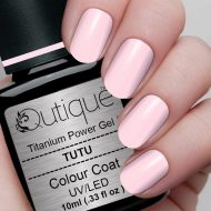 Gel Nail Polish -Tutu (pale metallic silvery pink) -HEMA Free
